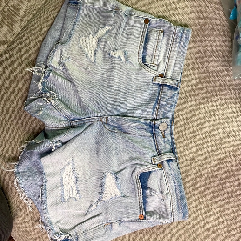 Distressed Short Shorts - Picture 3 of 9